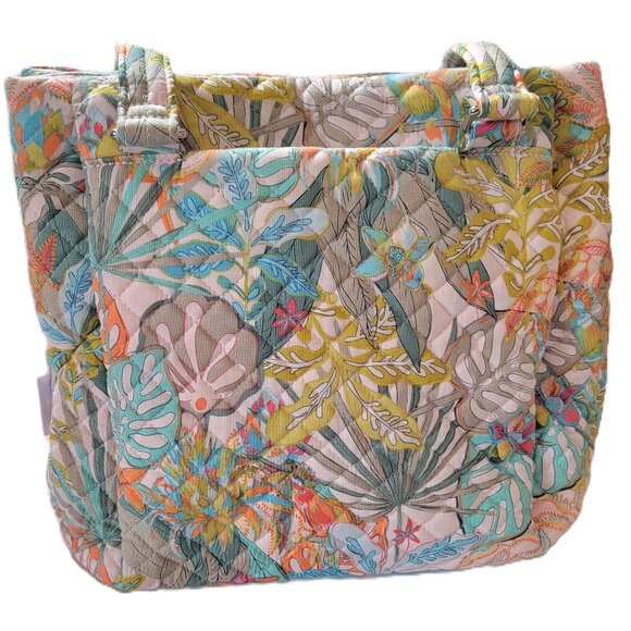 Vera Bradley Multi-Compartment Shoulder Bag Rain Forest Canopy - Picture 2 of 9